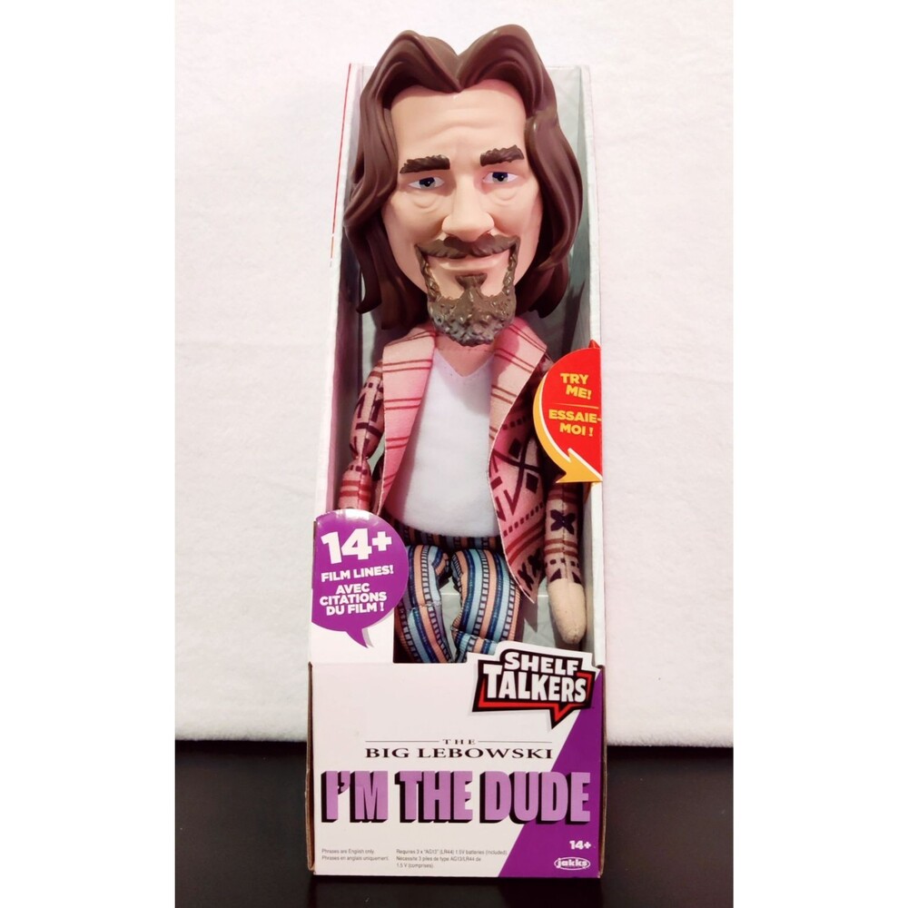 Big Lebowski Shelf Talkers "The Dude",  12" Talking Plush Doll Jakks Pacific NEW